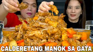 KALDERETANG MANOK SA GATA  MUKBANG PHILIPPINES [upl. by Natividad71]