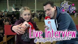 Lia amp Alfi  LiveInterview mit Clipmyhorsetv beim KKCup Münster [upl. by Ivah]