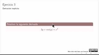 Ejercicio 3 derivada implícita  Cálculo diferencial clase espejo uttt uaemex [upl. by Nwahsad]