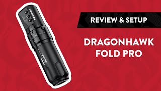 Dragonhawk Fold Pro Wireless Tattoo Machine  Review amp Setup [upl. by Adnwahsat350]