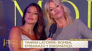 quotUn embarazo bombaquot la nueva primicia de Yanina Latorre  Martín Fierro de la Moda 2024 [upl. by Ellehcsar]