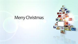 Animated Christmas Card Template  Christmas Tree Montage [upl. by Clive938]