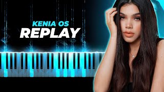 Kenia OS Steve Aoki  Replay piano karaoke instrumental cover [upl. by Siravrat]