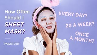 HOW OFTEN SHOULD I SHEET MASK 🙇‍♀️🙇‍♂️ [upl. by Anairt]