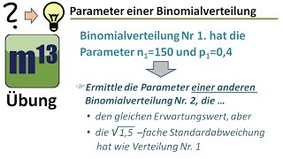 Binomialverteilung Zusammenhang zwischen n p Erwartungswert und Standardabweichung Übung [upl. by Nylhsoj463]