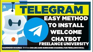 👉 How to Set Telegram welcome Message using Bot 🤖 Easy Method telegramwelcomebot  Freelance skill [upl. by Yasdnyl]