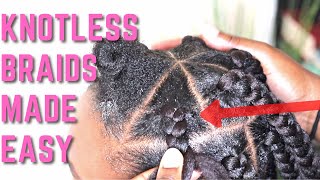 Jumbo Knotless Box Braids Rubberband Method for beginners ItsAbeeyola [upl. by Kippar38]