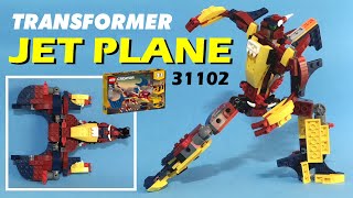 Tutorial Transformer Jet Plane from LEGO Creator 31102 Fire Dragon [upl. by Tawnya296]