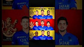 RCB Best Three Attacking Bowler 🤔😱🤯😍😈🔥😎🥰 shorts cricket viral reels trending ytshorts rcb [upl. by Kryska]