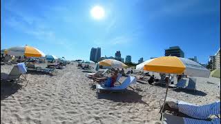 🇺🇸 2024 at Miami beach walk  beach walk 4k [upl. by Arahsat]