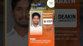 Deakin University Student visa Success Story  master of construction Management in Australia [upl. by Veejar]