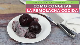 CÓMO CONGELAR LA REMOLACHA COCIDA EN CASA  Congelación casera de la remolacha [upl. by Orrocos893]