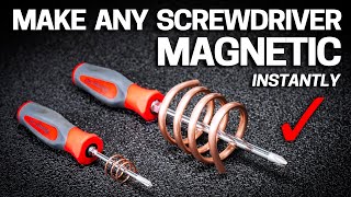 How to MAGNETIZE Screwdrivers Bits amp Tools INSTANTLY [upl. by Gershon870]