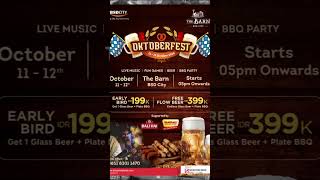 OKTOBERFEST At THE BARN BSD CITY [upl. by Anej695]