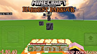 MINECRAFT HARDEST PARKOUR WITH NEW CUSTOMISE CONTROL  MCPE 12040  MAP DOWNLOAD [upl. by Slaby]