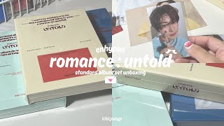 enhypen romance  untold album unboxing 𝜗𝜚 inceptio arcanum concessio ver  kakaotalk pob 💋 [upl. by Raybin]