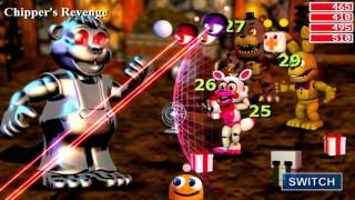 FNAF World Chippers Revenge Fight and Ending Warning lots of Flashing Lights [upl. by Reifnnej306]