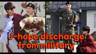 BTS JHope Discharge From Military  JHope military discharge live  jhope weverse live [upl. by Ahsart8]