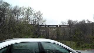 Freight train over Bostian Bridge Statesville NC [upl. by Oiramat]