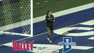 Indiana State Soccer Alexander Named SecondTeam AllMVC 11624 [upl. by Eirallih]