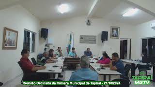 Confira a Reunião Extraordinária da Câmara Municipal de Tapiraí  21102024 [upl. by Anasor209]