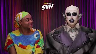 WATCH Heidi N Closet and Crystal Methyd Talk New HorrorComedy Film “Slay” [upl. by Bonucci759]