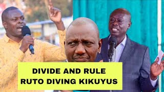 BADLY EXPOSED🚫FORGET PRESIDENCY❌RUTO PLAN TO DIVIDE KIKUYUS COMPLETELY‼️GACHAGUA VS NDINDI NYORO [upl. by Geneva]