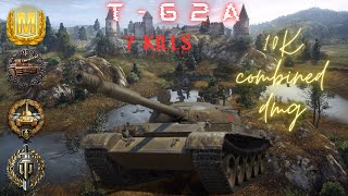 T62A How to get an Ace Tanker  10K combined damage  7 kills [upl. by Ennirak]