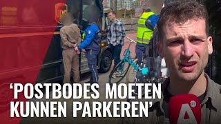 Pakketbezorger door handhavers in de boeien geslagen [upl. by Hcire]