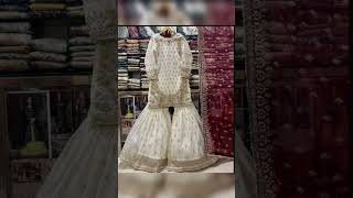 Beautiful Offwhite colour sharara dressesshortsvideo [upl. by Valleau233]