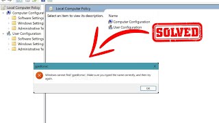 Windows Cannot Find gpeditmsc  How to Enable the Group Policy Editor in Windows 10 or 11  2024 [upl. by Naehgem713]