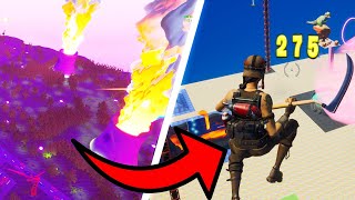 Top 3 BEST Fortnite Trickshot Maps With CODES insane [upl. by Ahsirek490]