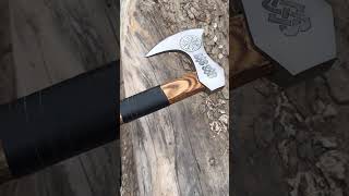 Handmade Carbon Steel Axe 🪓 foryoutrendingshortvideoshortsbladerbknives [upl. by Mcmaster385]