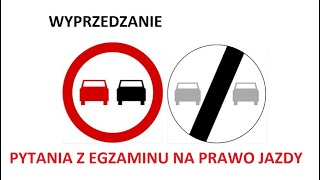 Wyprzedzanie  pytania z egzaminu na prawo jazdy [upl. by Ehudd]