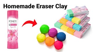 How to make Kneaded Eraser at homeDIY Kneaded Eraser homemade Kneaded Eraser Moldable Eraser [upl. by Emyam]