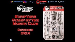 October 2024 Scripture Stamp of the Month Club  Maymay Made It [upl. by Irrab]