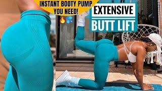 EXTENSIVE BOOTY SHIFT In 14 Days  Intense Floor Butt Focus No Squats No Equipments [upl. by Voccola]