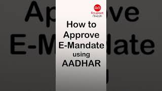 How to Approve EMandate  BSE STAR MF  using Aadhar BSEStar mutualfunds AnupaatNivesh sip [upl. by Vickey]