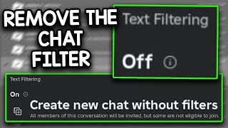 You Can REMOVE Roblox Chat Filters [upl. by Leerzej]