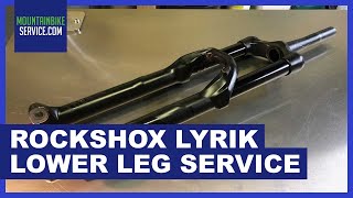 How to do a Rockshox Lyrik lower leg service [upl. by Ttihw820]