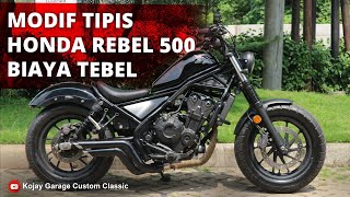 Modifikasi Honda Rebel 500 Bobber Simpel tapi Gagah  Kojay Garage [upl. by Nitreb456]