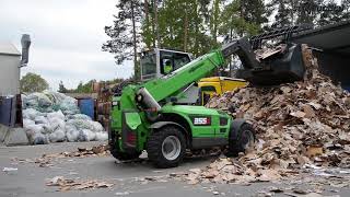 SENNEBOGEN 355 E  Papierrecycling bei Bergler Recycling Deutschland [upl. by Octavian]