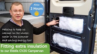 Fitting extra insulation in our Elddis CV 20 Fiat Ducato based Campervan [upl. by Norford301]