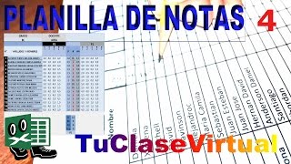 Planilla de Notas para Docentes en Excel parte 4 [upl. by Lisa249]