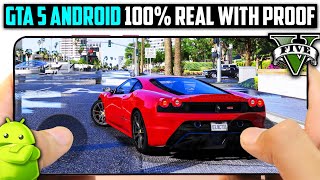 GTA 5 Download For Android 100 Real With Gameplay Proof  GTA V Apk For Mobile 😱 [upl. by Nnyletak905]