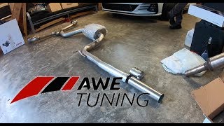 MK75 GTI  Installing the AWE Tuning Track Catback Exhaust [upl. by Somerville328]