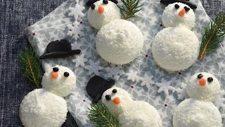 Recette  Mignardise de Noël  meringue coco bonhomme de neige [upl. by Ennaehr274]