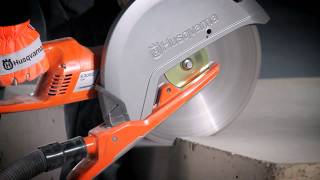 Husqvarna K 3000 Vac  Corner cut in concrete [upl. by Nivlam]