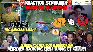 REACTION STREAMER RRQ VS BTR  AURORA KING IDOK TERLALU MENGERIKAN  MPLID S14 GAME 2 [upl. by Garner]