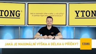 Jaká je maximální výška a délka u příčky  Ytong [upl. by Ruthie]